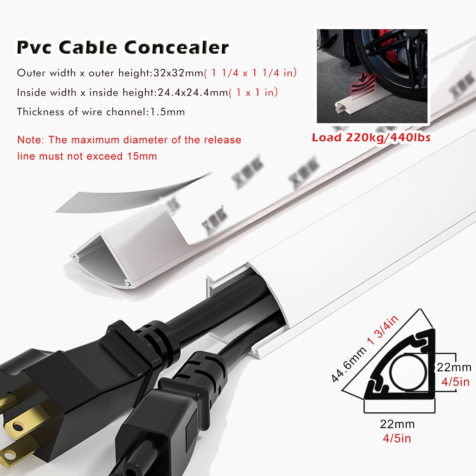 Goulotte Passe Cable Cache-câbles Muraux en PVC, 1 À 2 M De Long, Autocollant, Imitation Bois, Cache-câbles pour Plinthes Électriques Et Coins De Sol.(D,1m/39.4'')