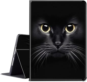 for All-New Fire HD 10 Tablet Case 13th Generation 10.1 inch 2023 Release with Adjustable Stand & Auto Wake/Sleep Feature Smart Protect Cover Case - Black Cat