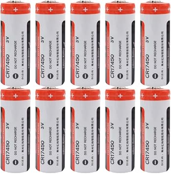 10Pcs CR17450 3V 2400mAh Lithium Battery Replacement for EVE CR17450 PLC Industrial Control Battery
