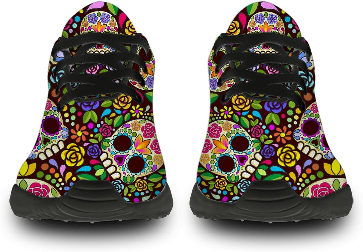 Halloween Shoes for Women Men Running Shoes Walking Tennis Sneakers Pumpkin Ghost Bat Shoes Gifts for Boy Girl