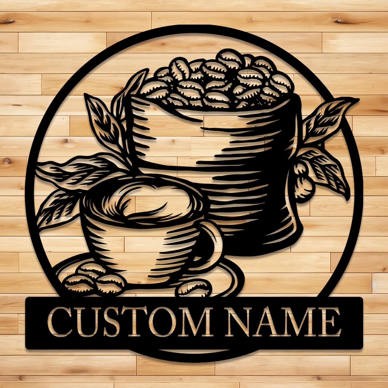 Senyer Coffee F Custom Metal Sign, Coffee Sign Metal, Personalized Coffee Sign, Coffee Bar Sign, Coffee Sign For Kitchen, Coffee Decor, Kitchen Wall Decor,Personalized Coffee Lover Name Sign Home Decor (Coffee F)