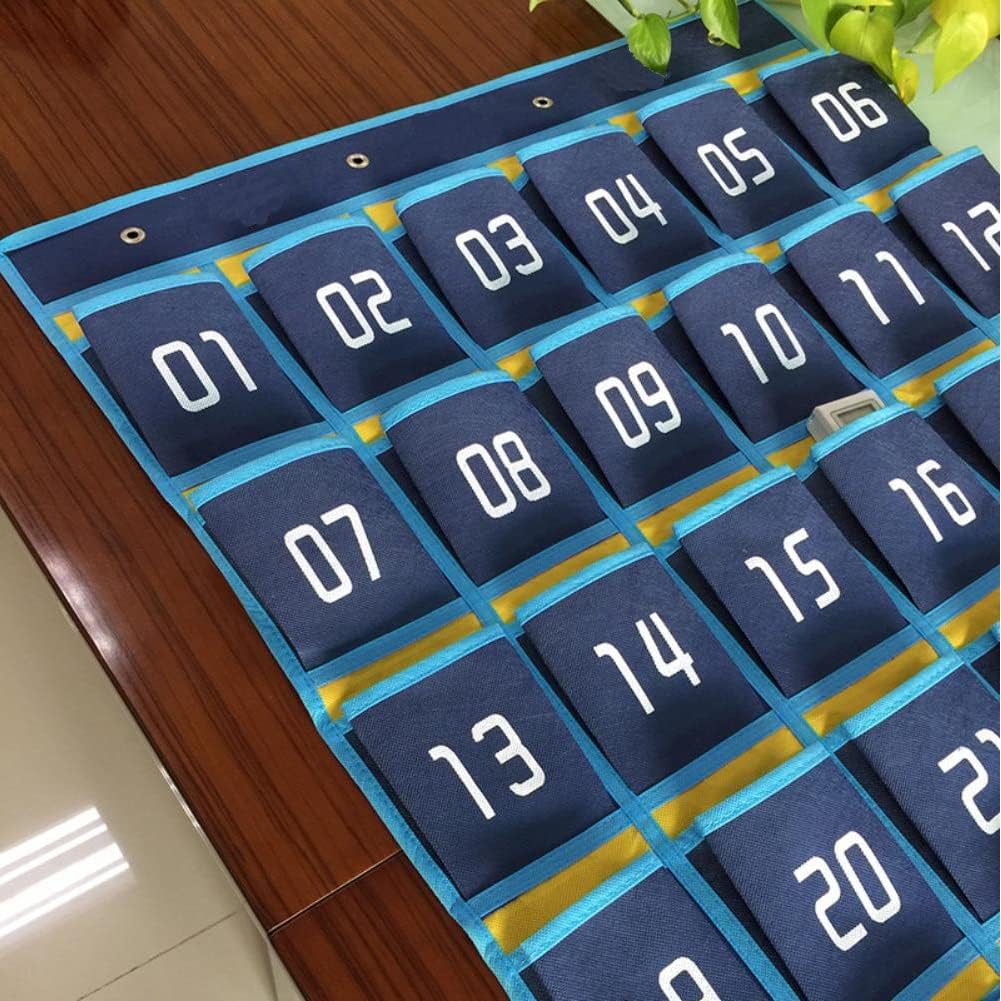 Pochette Numérotée Pour La Salle De Classe 30 Poches, Avec