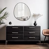 Vista 5 de WallBeyond Espejo asimétrico, espejo de pared irregular, espejos de pared abstractos decorativos para dormitorio, sala de estar, entrada, pasillo