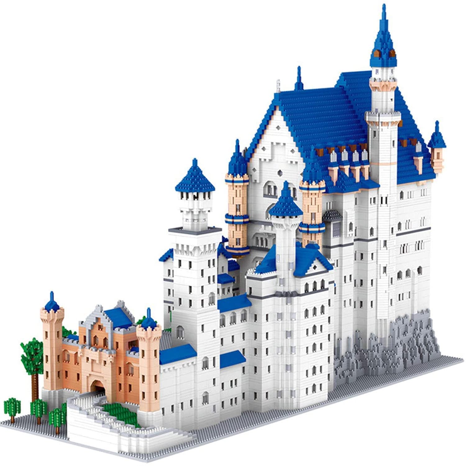 Buy Mini Building Blocks, DIY educational toys, Neuschwanstein Castle Model Set, Famous