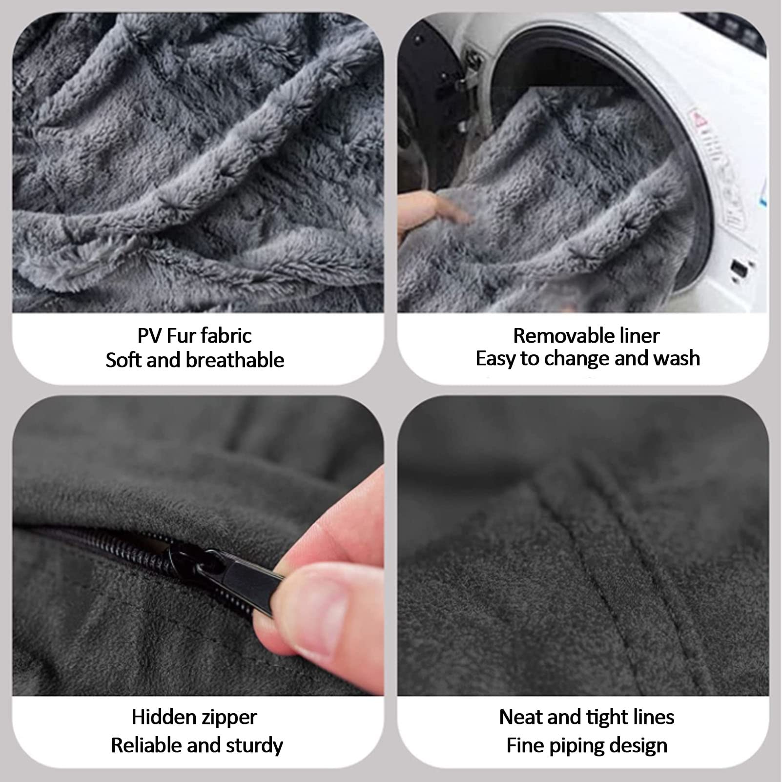 Sedie a Sacco a Base di Fagioli Copertura Oversized Sedia Rotonda BEANBAG Coperchio 5/6 / 7FT Morbido soffice Divano Pigro beanbag per Adolescenti e Adulti (Senza riempitivo)