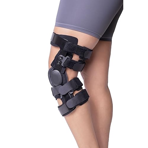 Miniatura 7 de Brace Direct Rodillera de ligamento para dolor de rodilla, soporte de rodilla con doble bisagra para ACL, PCL, LCL, MCL, dolor de articulación de