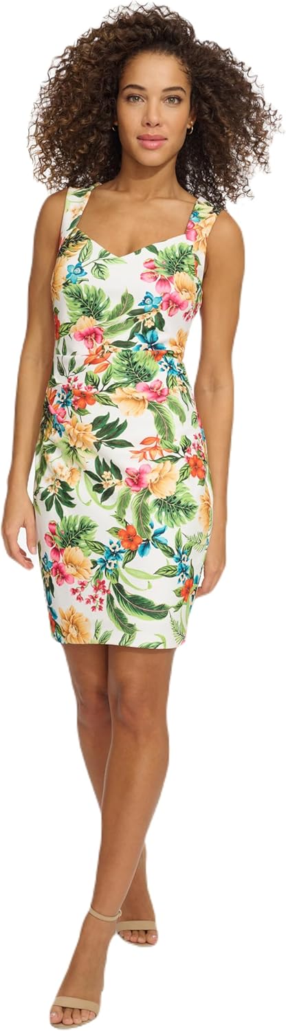 Siena Women's Sleeveless Sweetheart Neck Sheath Mini Dress - Image 2