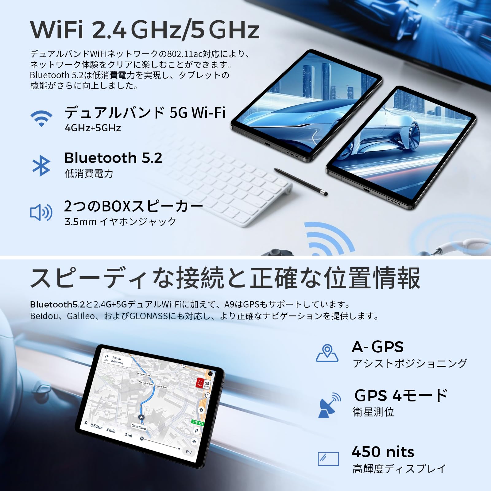 Amazon.co.jp: 【MTK Helio G100搭載】RebotAi Android タブレット 8