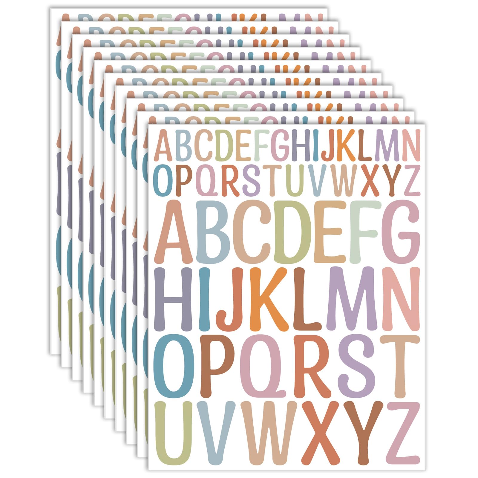 Buchstaben Aufkleber 10 Blatt 1 Zoll 2 Zoll Klebebuchstaben Buchstaben Sticker Selbstklebende Zum Aufkleben für Kunsthandwerk