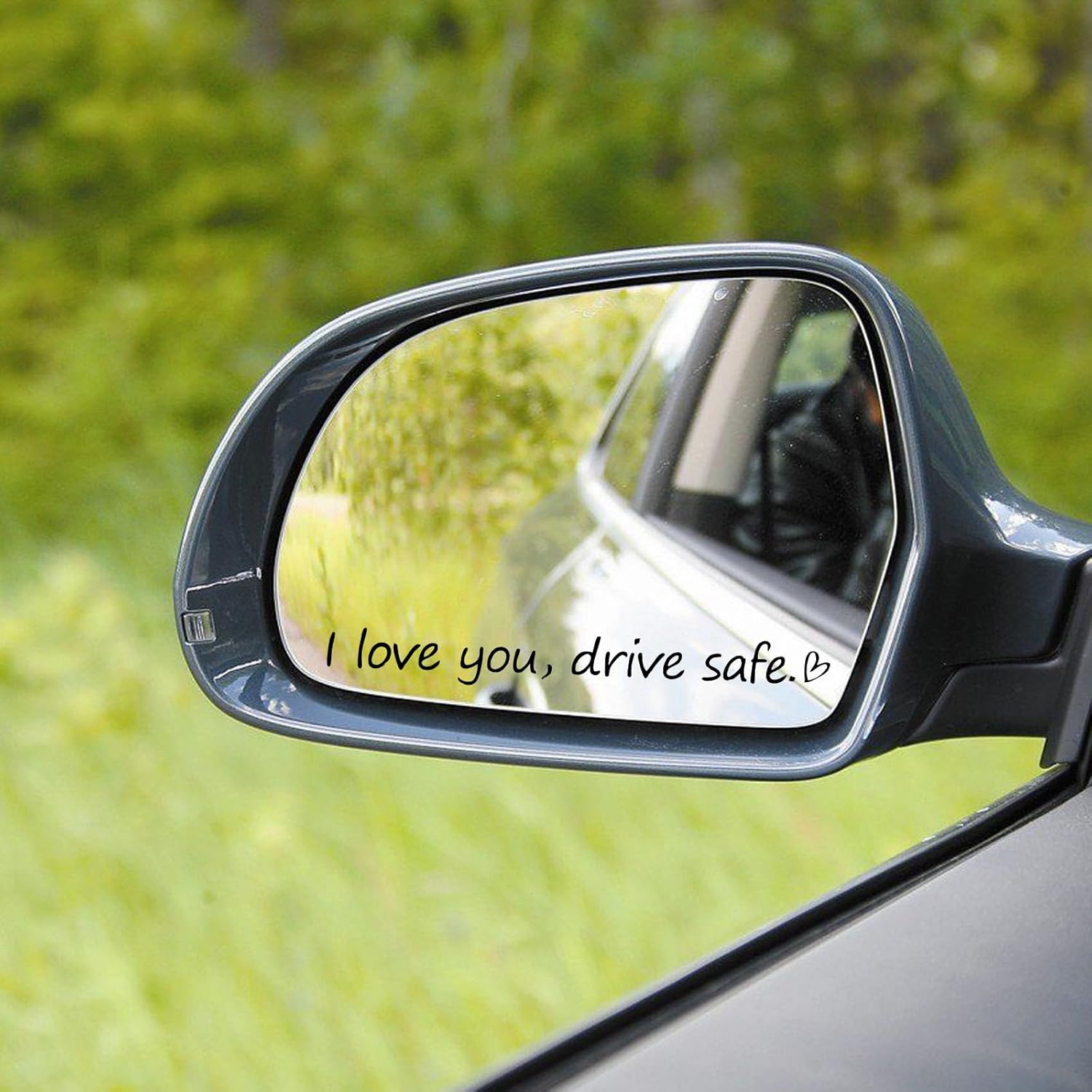 3x "I love you, drive safe" Rear View Mirror Sticker, Car Window Decals Rearview Mirror Decal with Heart Affirmation Sticker Car Window Accessories Gift for Him Women Water Bottle Laptop - Image 8