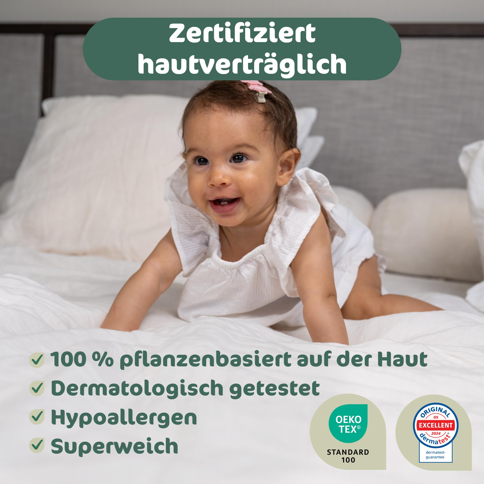 Naty BioEmbrace Baby Windeln Größe 4 (7–18 kg) 88 Stück Hypoallergen Saugstark Auslaufschutz