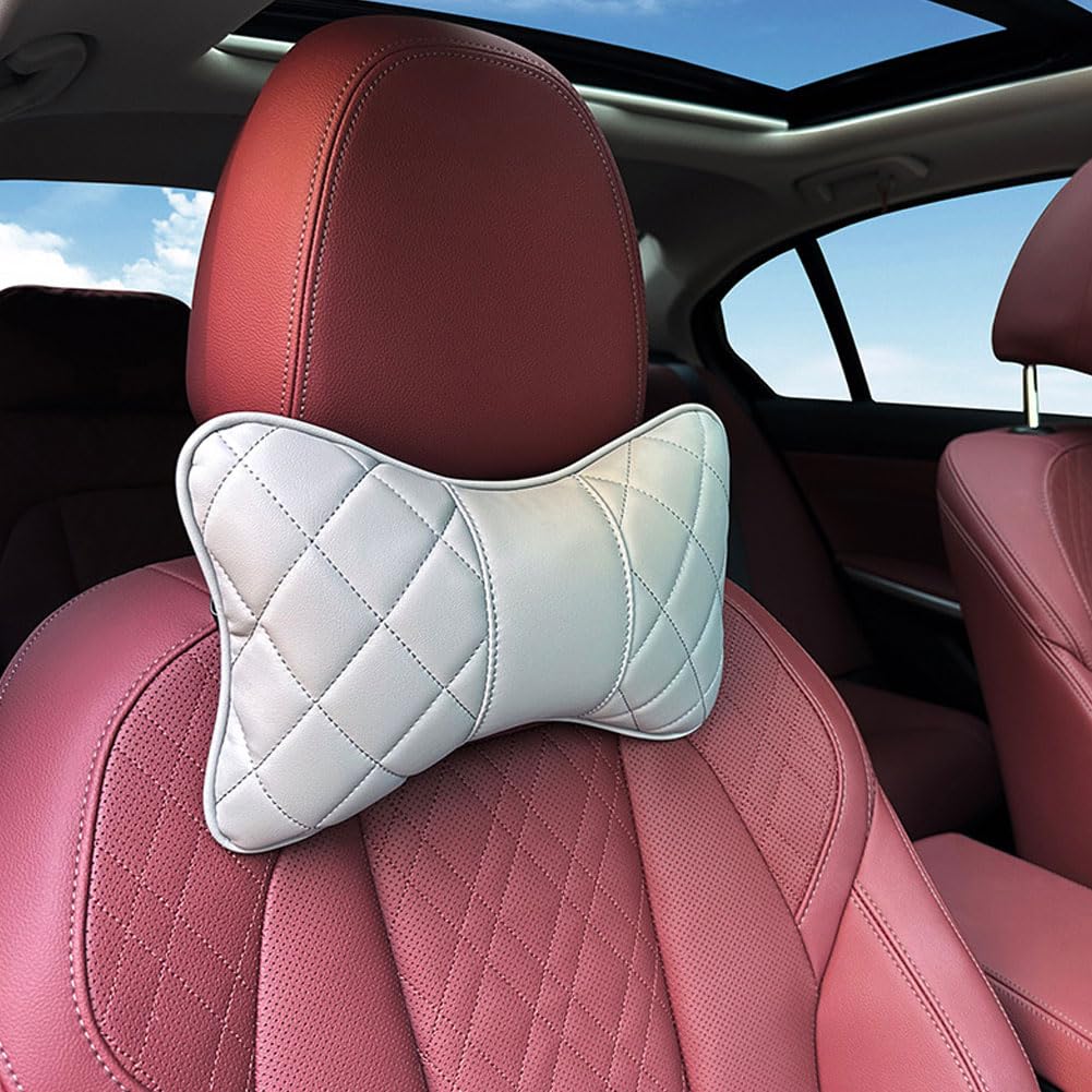 MKWGZPGW Three Piece Set Headrest Lumbar Support Cushion For BYD Su Rui, Car Pillow And Neck Kit Seat Back Pain Relief Effectively Relieve Cushions,D