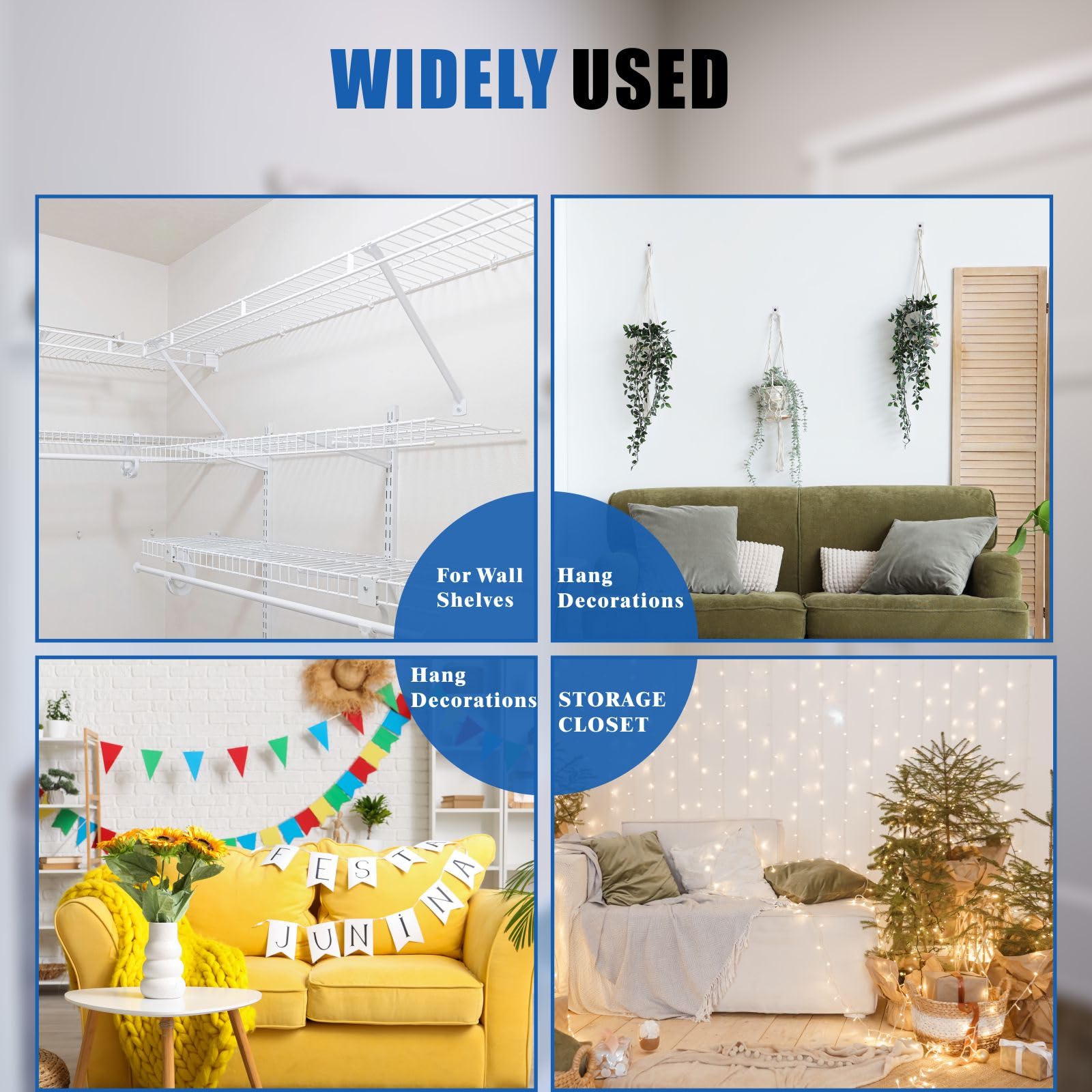 30 Down Wall Clips - Secure Shelves & Organize -6