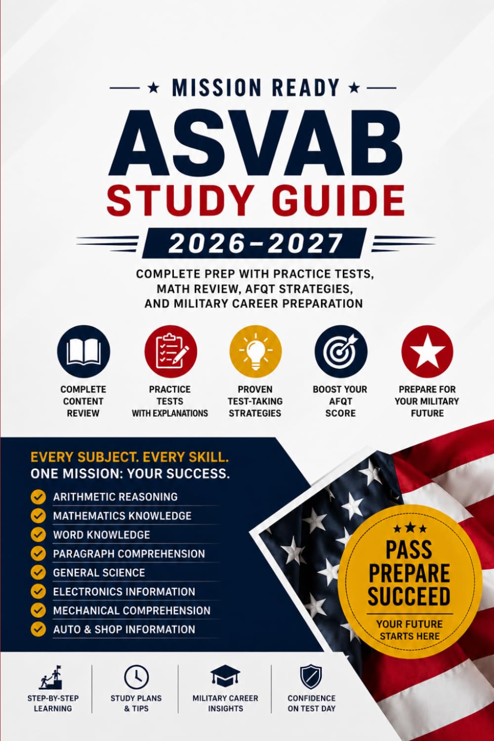 Mission Ready: ASVAB Study Guide 2026–2027