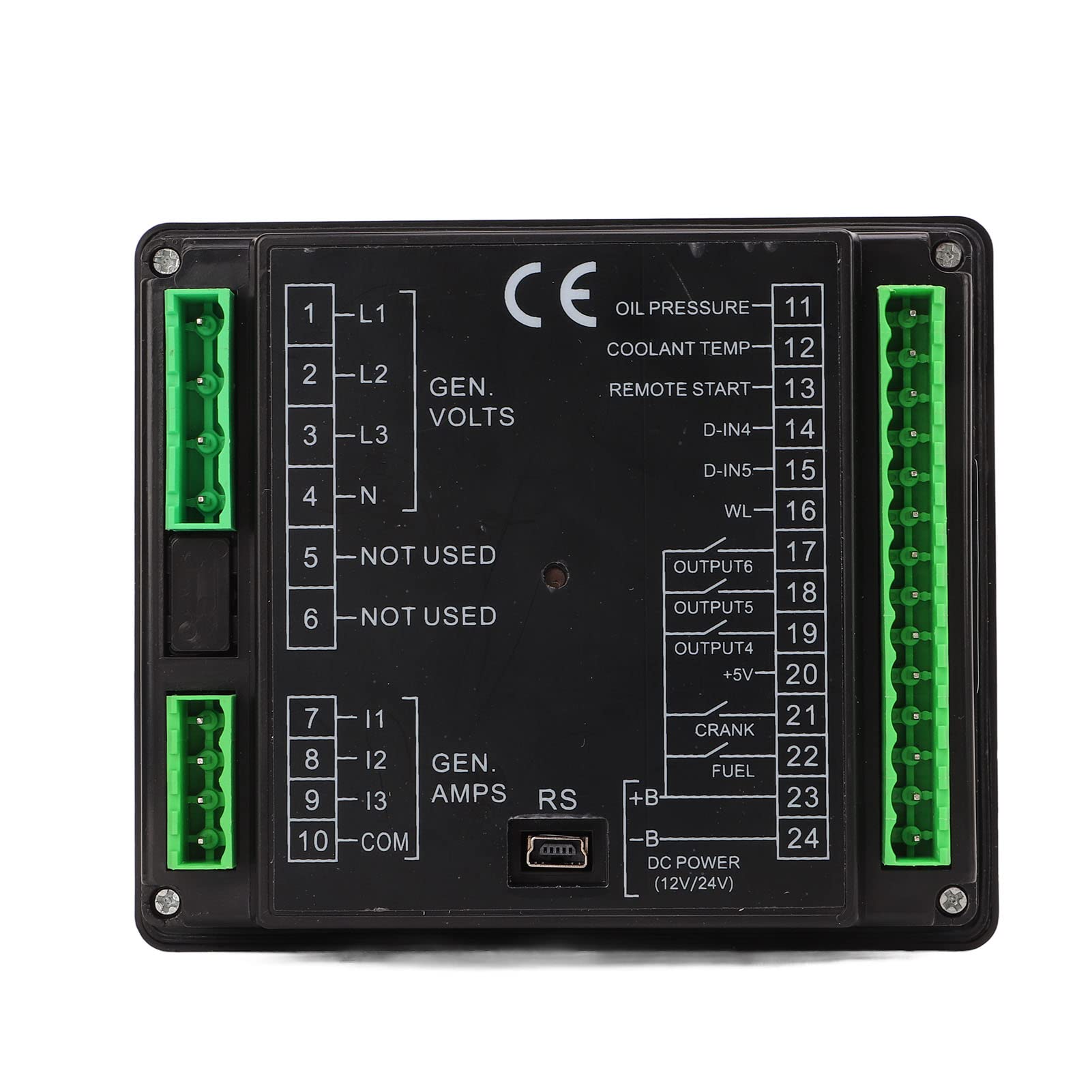 AUNMAS Sterownik Generatora ABS LCD Moduł Sterujący Generatora 180 MA z funkcją Automatycznego Uruchamiania i Zatrzymywania Pomiaru Danych Ochrona Alarmowa dla Operatorów Panelu Diesla