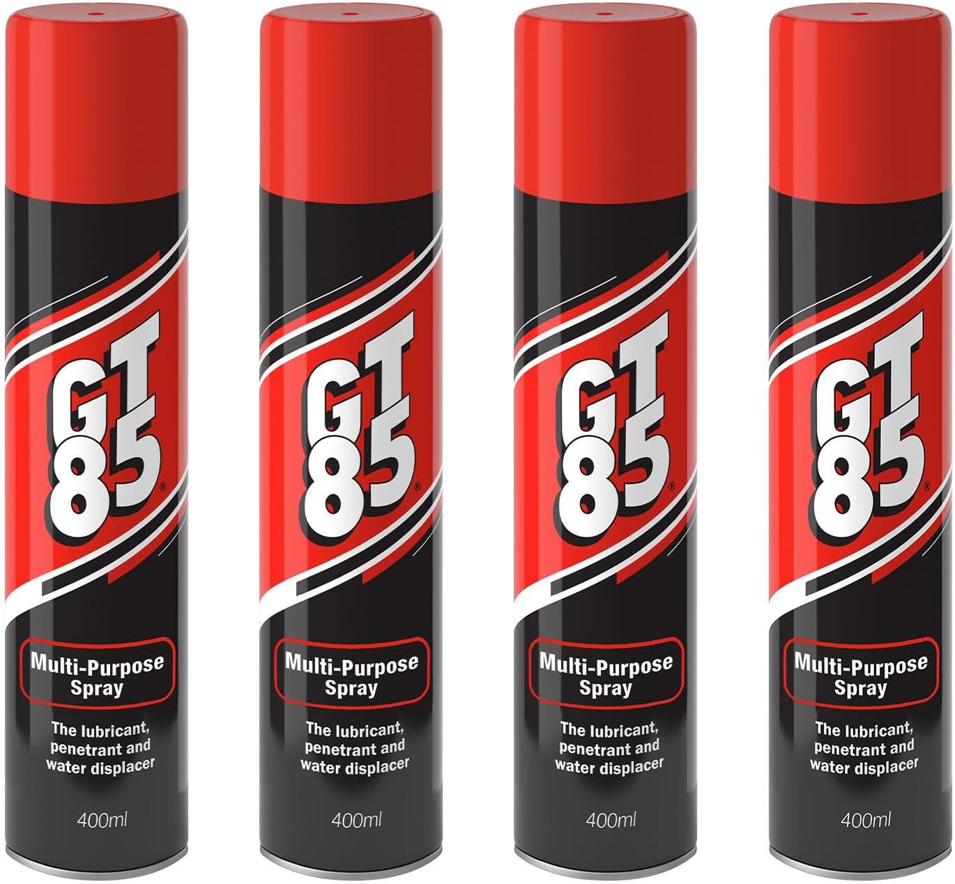 Spray 400ml Lubricates, Cleans & Protects Metal/Composite, Rust Defense, Stuck Parts Ease, Shine Restore, Squeak Eliminate, Moisture Disperse, Pack of 4