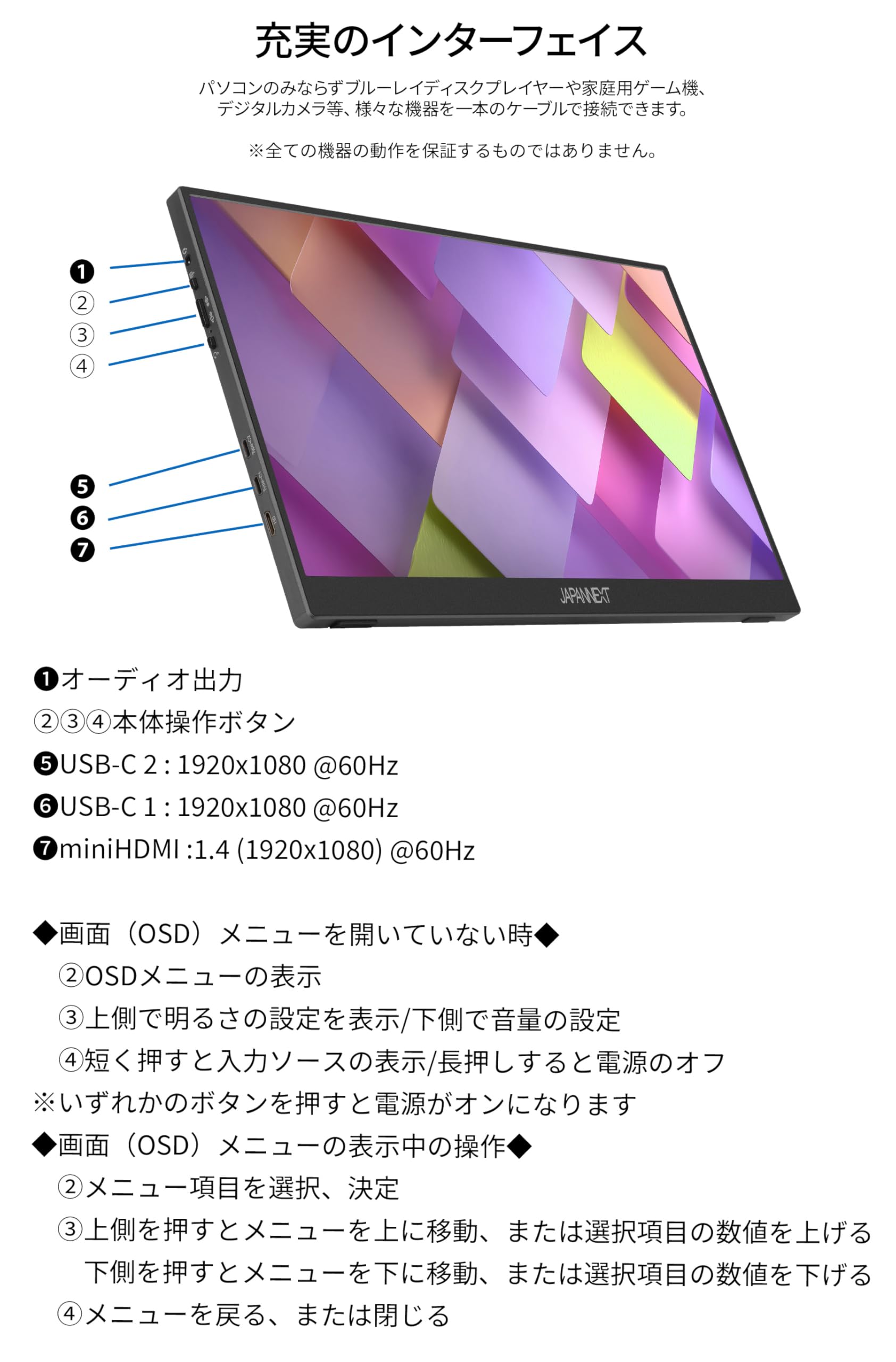 Amazon.co.jp: JAPANNEXT 15.6インチ IPSパネル搭載 10点マルチタッチ