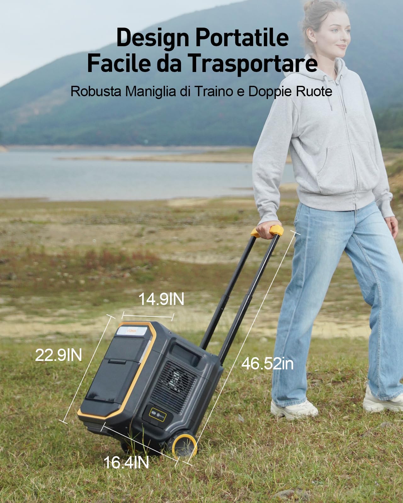 VTOMAN FlashSpeed Pro3600 3096Wh Centrale Elettrica Portatile (Picco 7200W) | Ricarica Rapida 0-100% in 2 ore, UPS<20ms, LCD, 14 Ingressi di Ricarica Versatili per Casa, Campeggio,Pesca