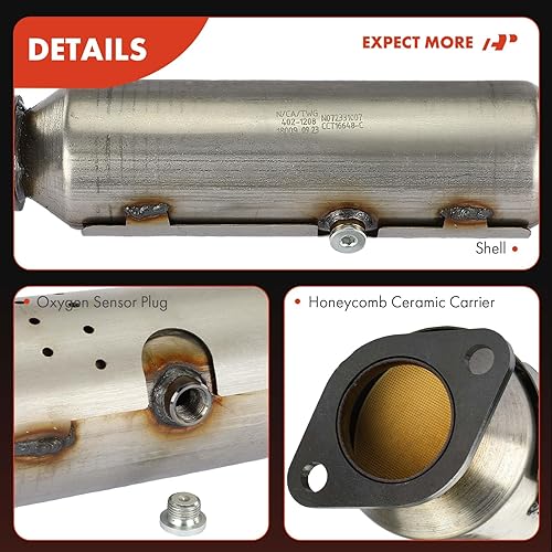 Miniatura 8 de A-Premium Kit convertidor catalítico de ajuste directo compatible con Hyundai Sonata 2009-2010 y Kia Optima 2009-2010, ForteForte Koup 2010-2013,