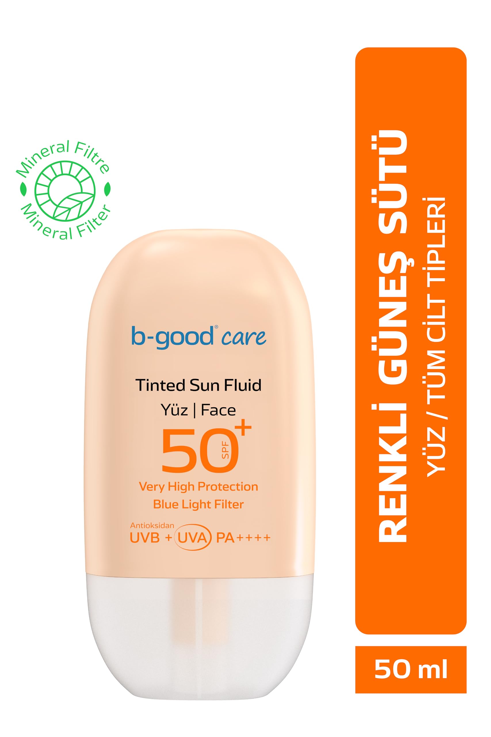 B-Good Care Naturel Yüz Güneş Sütü Spf50 plus 50 ml