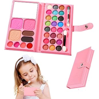 Children's Make-Up Girls Set Xionghonglong Make Up Toy Cosmetic Toy for Girls Children Washable Make Up Toy Princess Role Play Toy Gift for Christmas/Birthday A