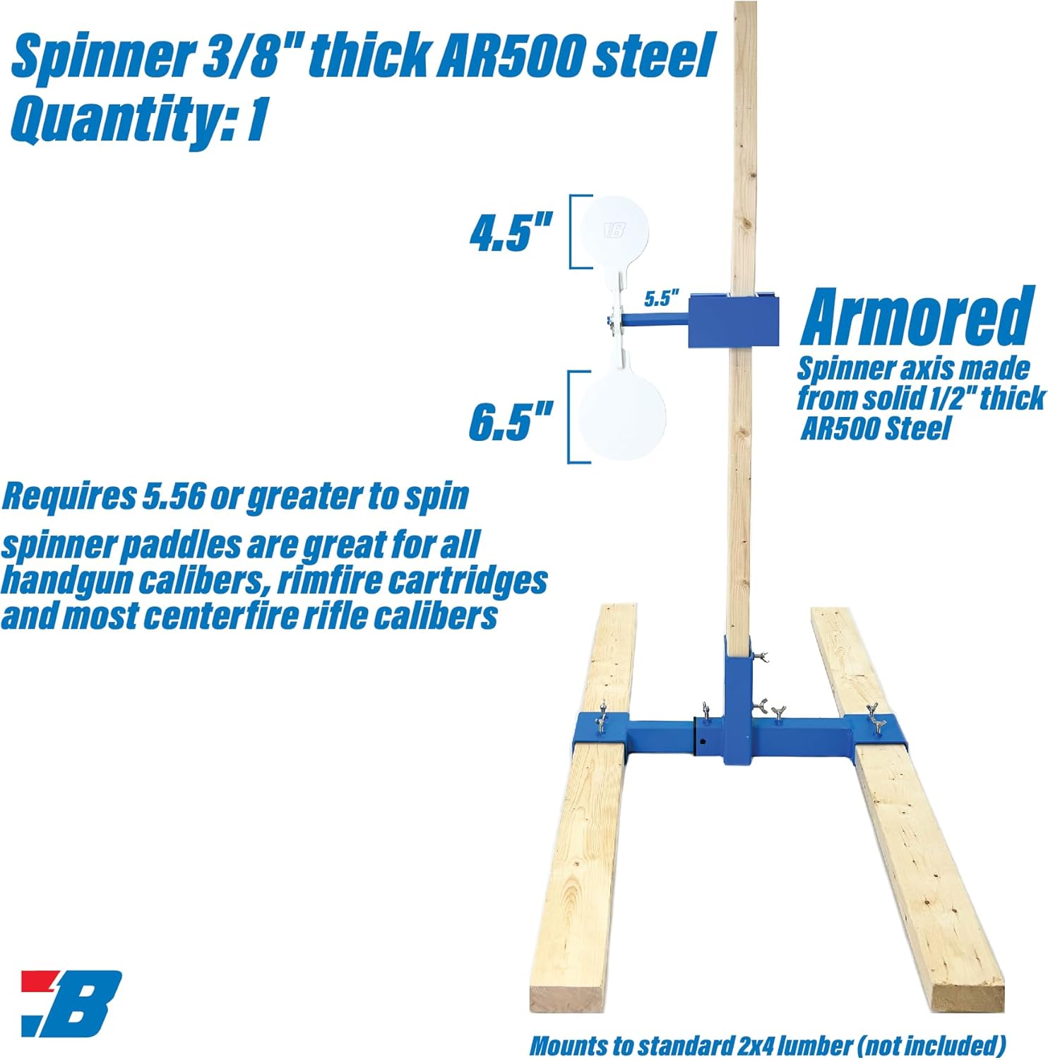 AR500 Steel Shooting Target Spinner