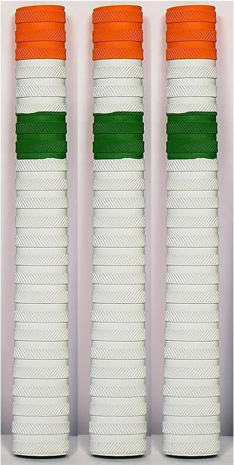 Skyhi Premium Chevron Pack of 3 Cricket bat grip- Grips For Cricket Bats | Excellent Shock Absorption Rubber Cricket Bat Grips (Chevron Tri)