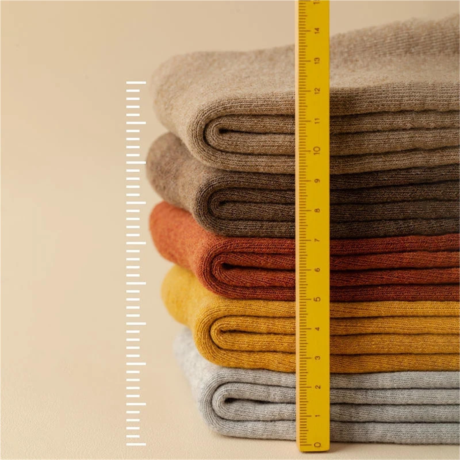 5 pares de calcetines cálidos invierno for mujer, transpirables y gruesos, hasta la rodilla, algodón, informales Para Niñas y Mujeres