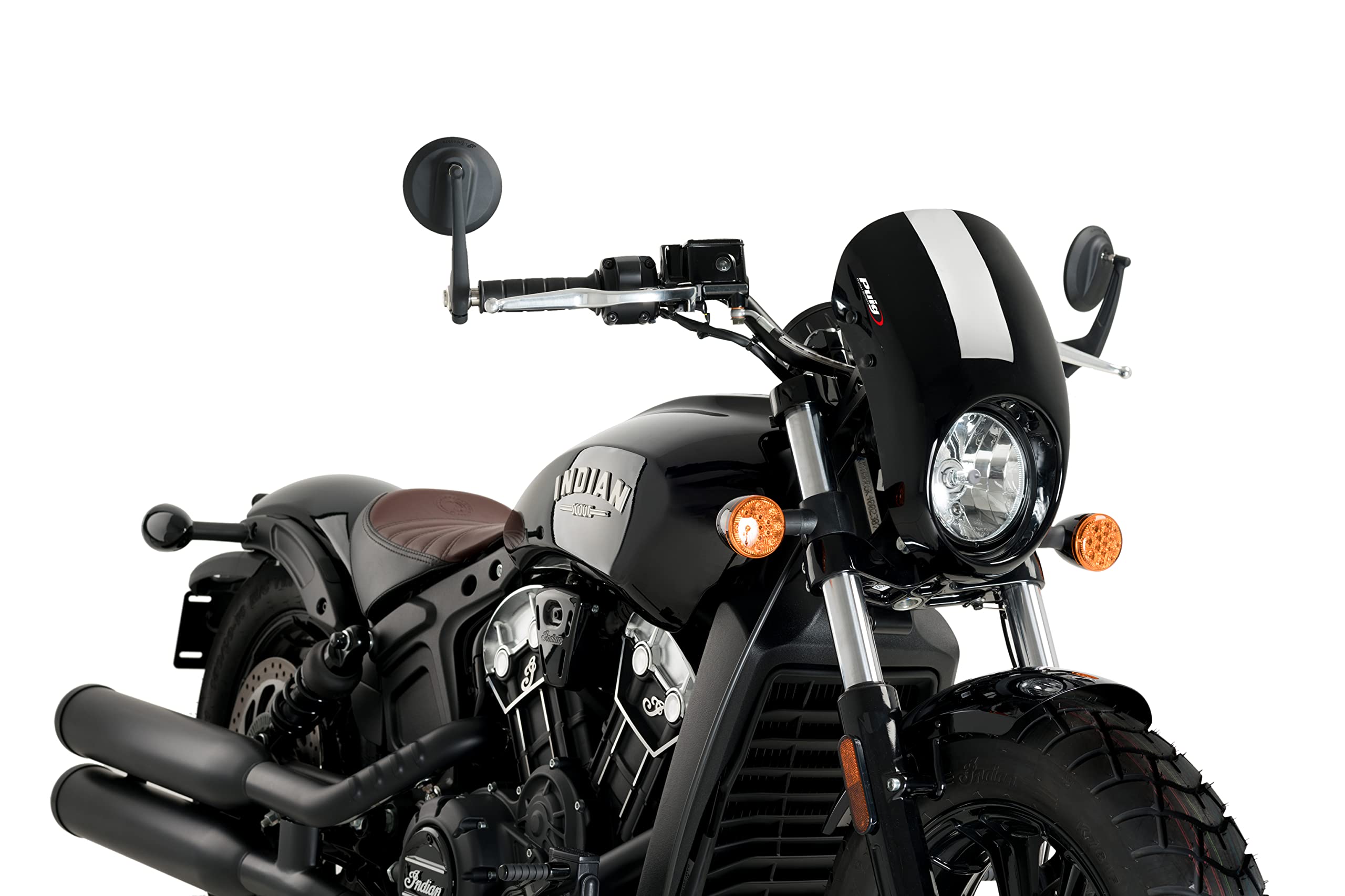 Puig Anarchy Screen | Gloss Black | Indian Scout / Scout Bobber