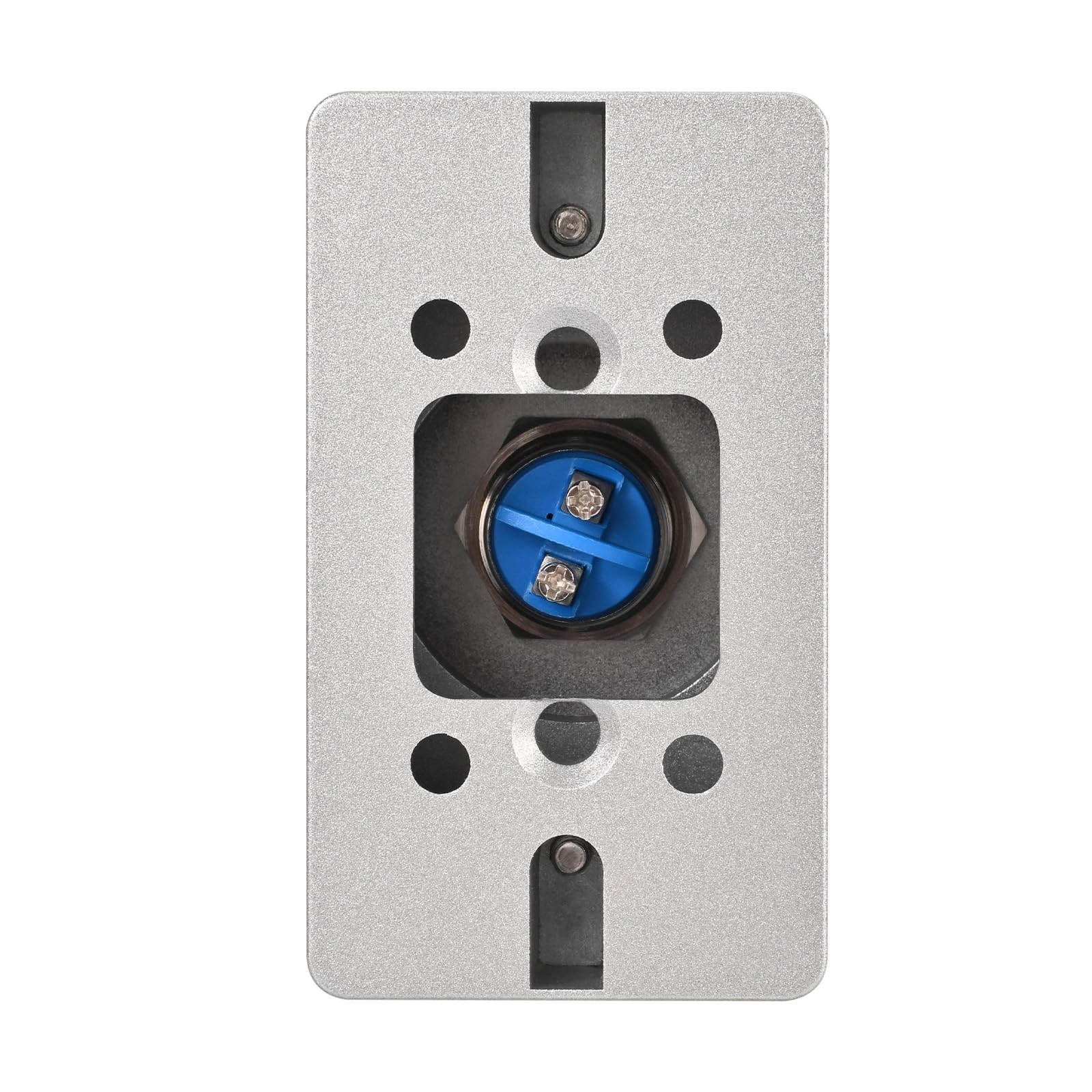 Bouton poussoir de sortie en alliage d'aluminium de 8 mm avec boîte - Interrupteur mécanique NO/NC pour systèmes de contrôle d'accès