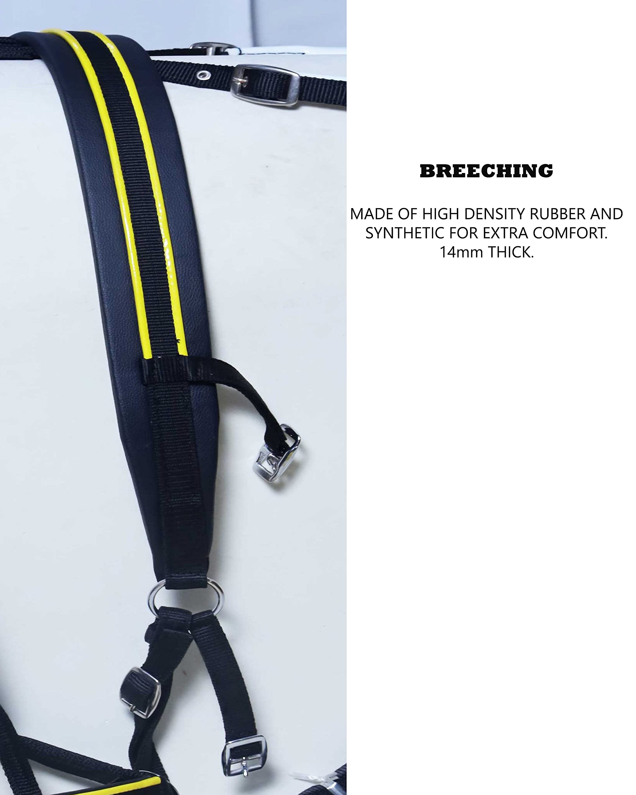 Aces Equine NYLON PAARD CART RIJSTEN ZWART EN BLAUW Aces Equine NYLON PAARD CART RIJSTEN ZWART EN BLAUW