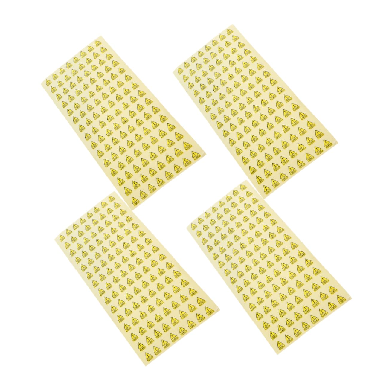 NUOBESTY 500pcs Self Adhesive Battery Caution Stickers Warning Labels for Battery Safety Easy to Apply Fits Various Removable Without Damage