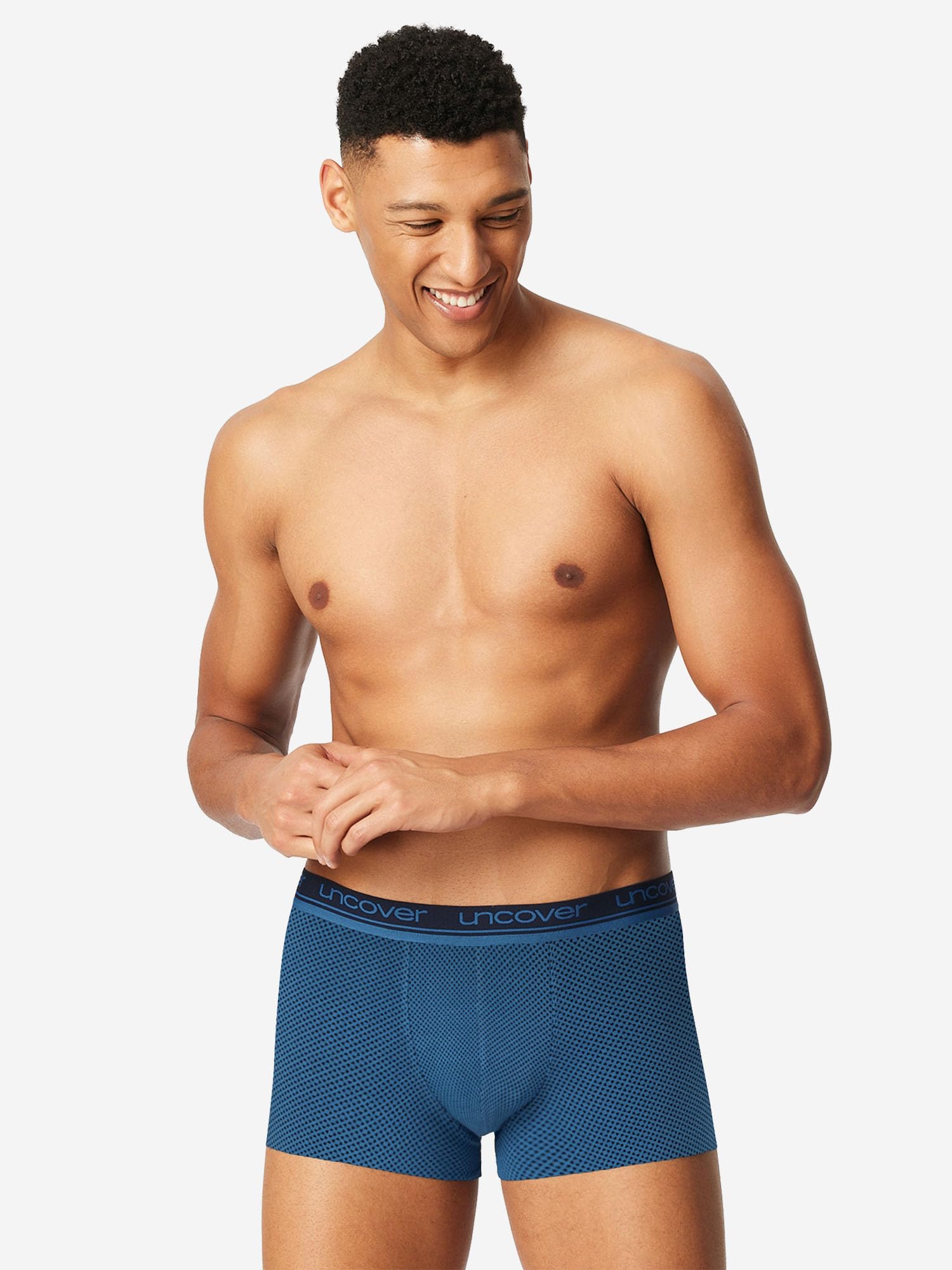 Schiesser Uncover by Herren Trunk Cotton Serie 6-Pack Boxershorts Unterhose Baumwollmix elastisch bequem sportlich atmungsaktiv Alltag Freizeit
