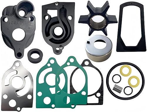 Miniatura 2 de 77177A3 Kit de impulsor de bomba de agua para motores fueraborda Mercury Marine 24 ciclo 30 a 70 HP con carcasa y base