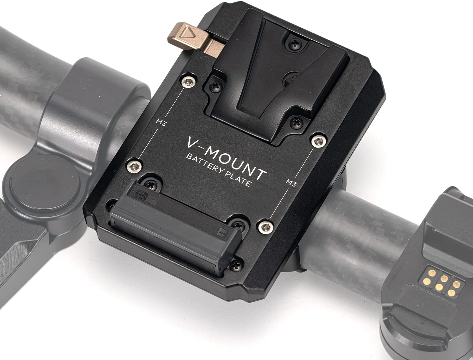 Tilta V-Mount Battery Plate Compatible with Ring Grip for DJI RS2, RS4, RS5 | Cable-Free Power | Aluminum Construction