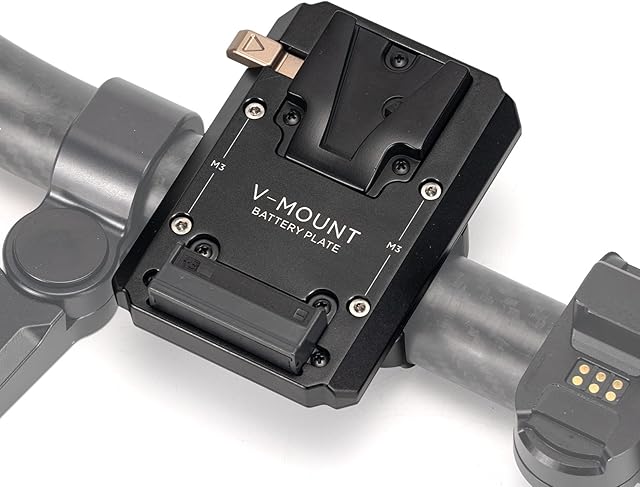 Tilta V-Mount Battery Plate for Ring Grip, Basic or Advanced Ring Grip Compatible with DJI RS 2,RS 3,RS 3 PRO, Cable Free Connection Constant Power Sturdy Durable - Black TGA-RG-V