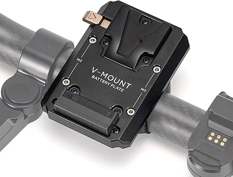 Tilta V-Mount Battery Plate Compatible with Ring Grip for DJI RS2, RS4, RS5 | Cable-Free Power | Aluminum Construction