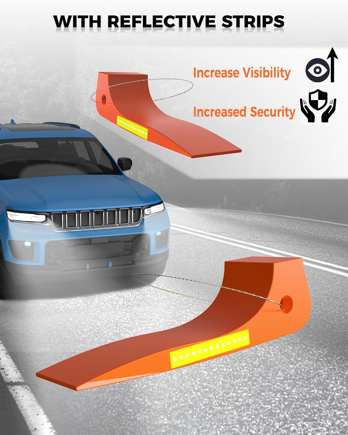 Heavy-Duty Tire Skates for Tow Truck Accessories,4 Pack,4,000 lb Working Load Limit,Orange