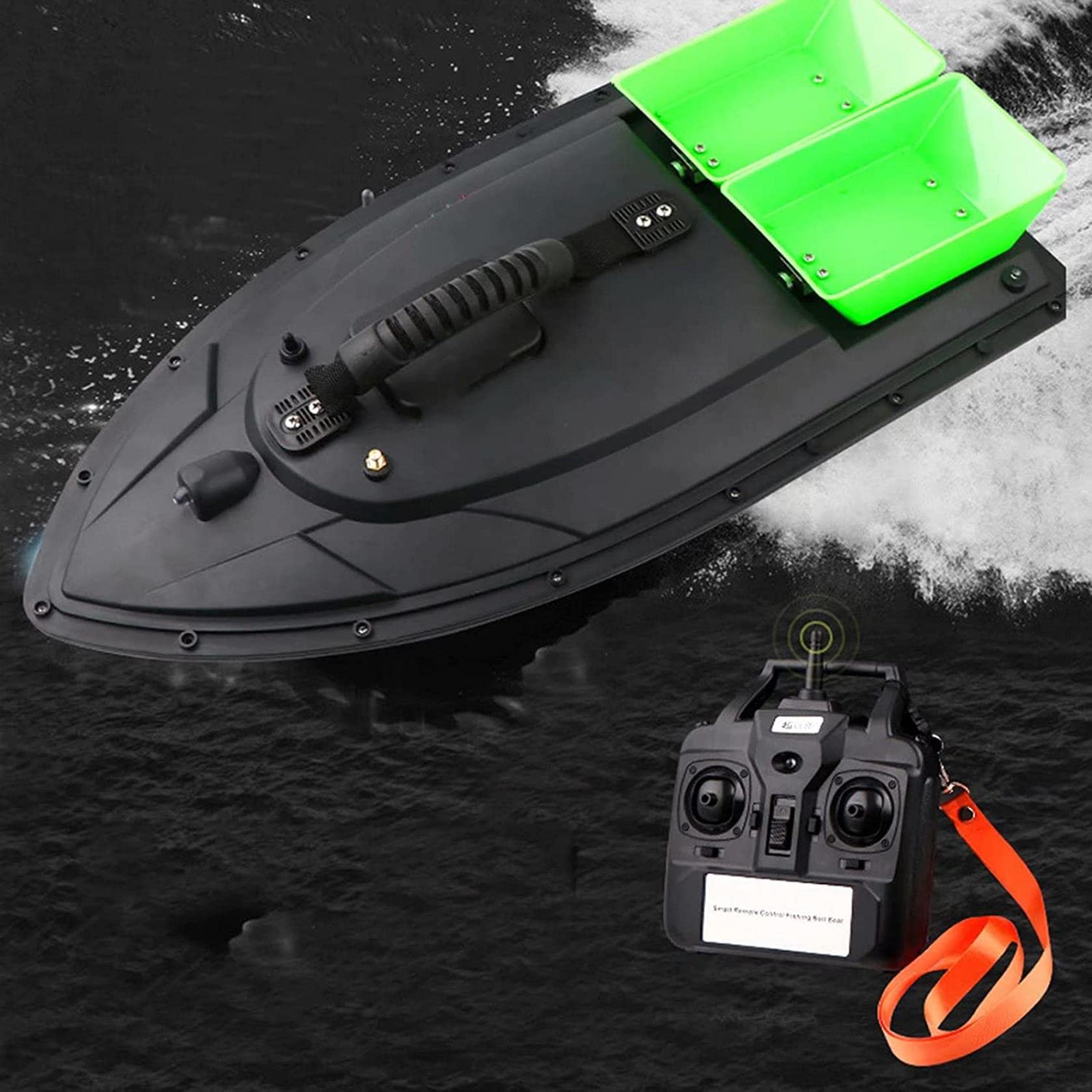 Bateau d'appât avec GPS résistant au vent pour spots à 500m