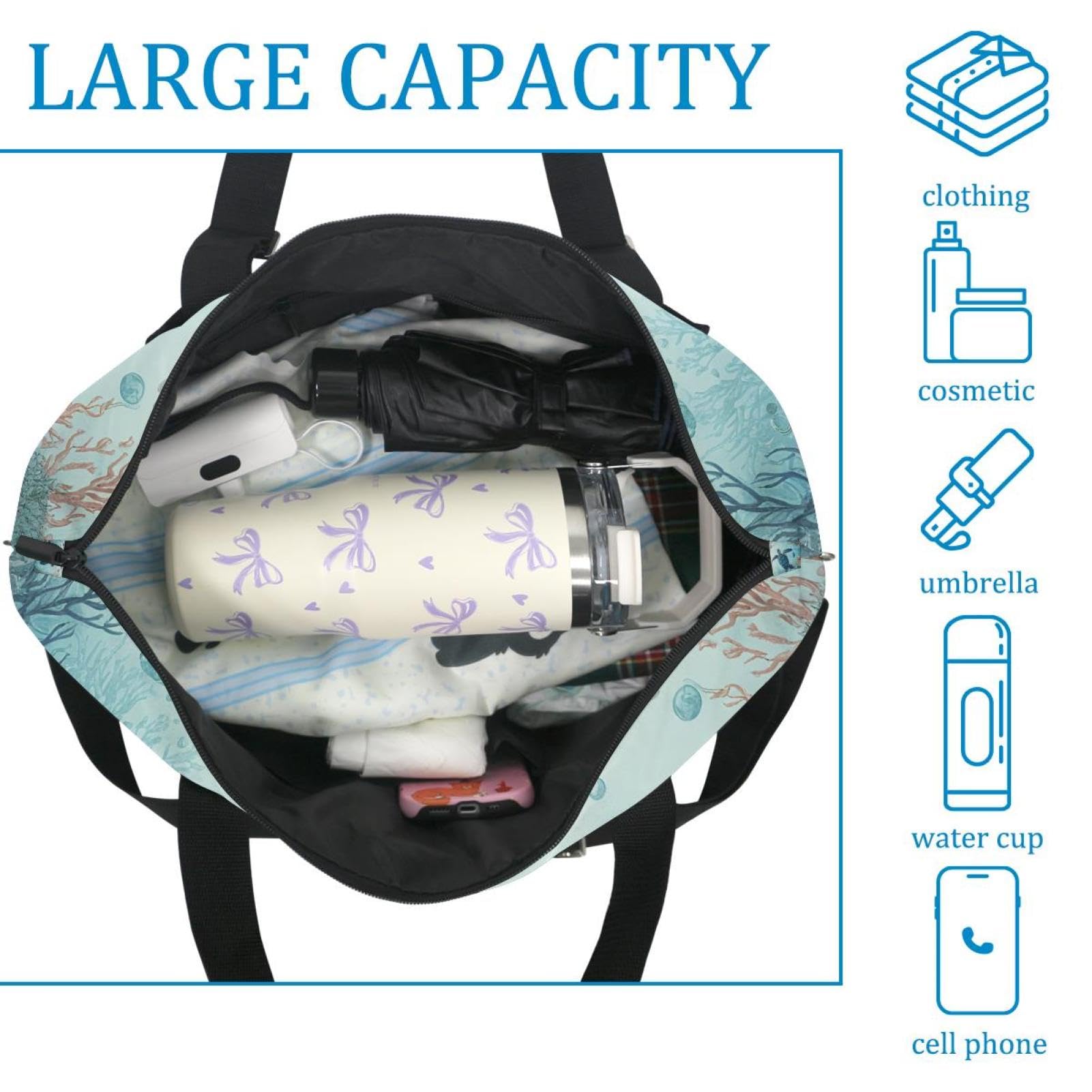 Reisetasche Libelle, erweiterbare Wochenendtasche, Übernachtungstasche, wasserdicht, Sport, Fitnessstudio, Krankenhaus-Tasche, Mehrfarbig 4, Eine Größe, Reisetasche