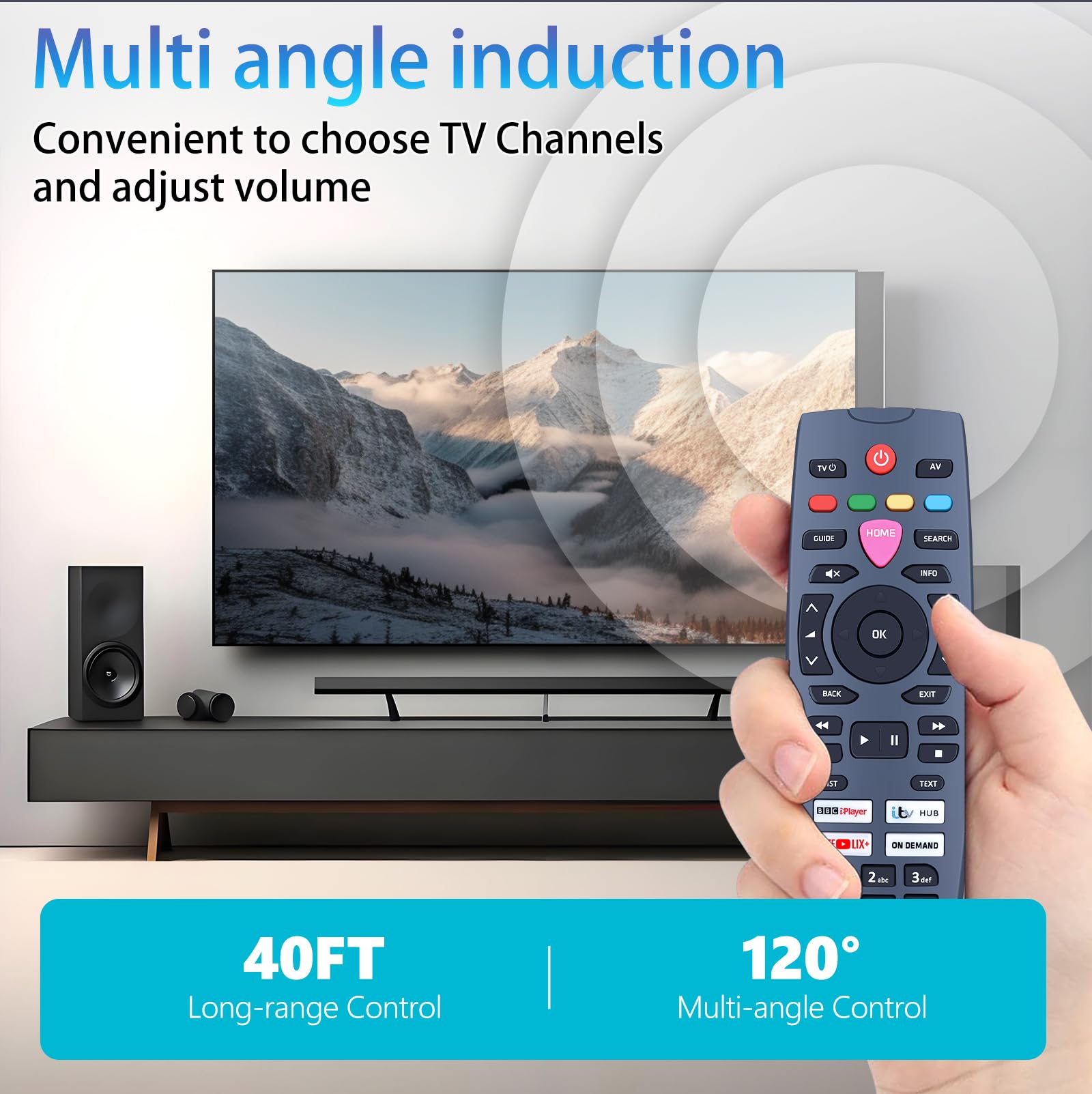 Télécommande de rechange pour TV Freesat 4K enregistrable UHD-4X-1000GB UHD-4X-500GB UHD-X UHD-4X-2000GB UHD-4X-2TB