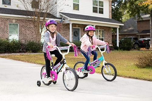 Miniatura 2 de Dynacraft Magna Sapphire Bike - Marco de acero resistente, frenos de mano delanteros y traseros, asiento ajustable, soporte - ideal para edades de 6