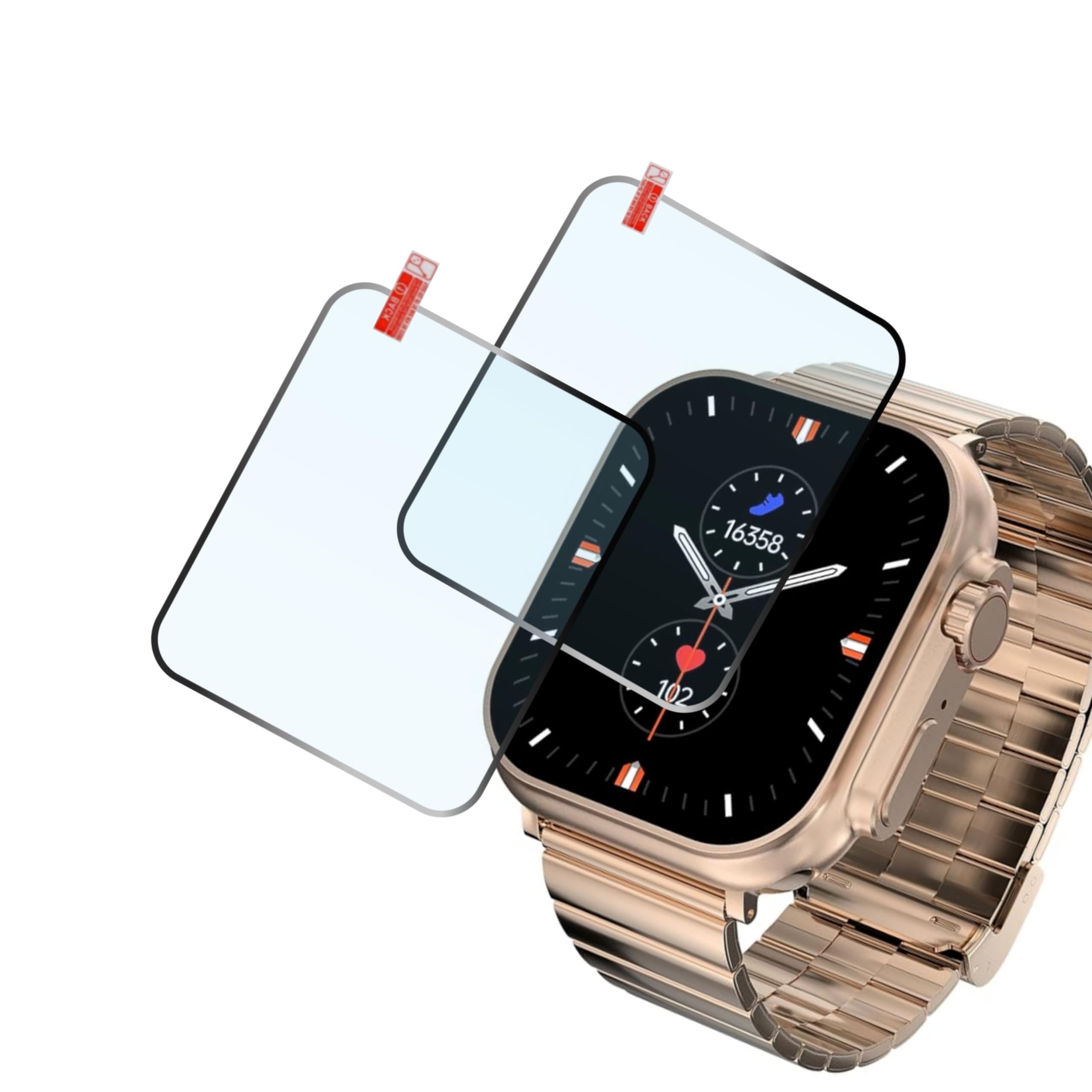 (pack of 2) Screen Guard Flexible Tempered Glass For Fire-boltt gladiator with 1.96 Watch And Full Screen Coverage(Except Edges) And Easy Installation Kit for Smartwatch (B0D56Y78SP) Amazon Price History, Amazon Price Tracker