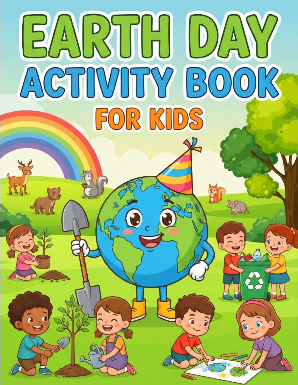 Earth Day Activity Book for Kids: Fun & Educational Puzzles, Coloring Pages, Mazes, Word Searches & Eco Games to Celebrate Our Planet