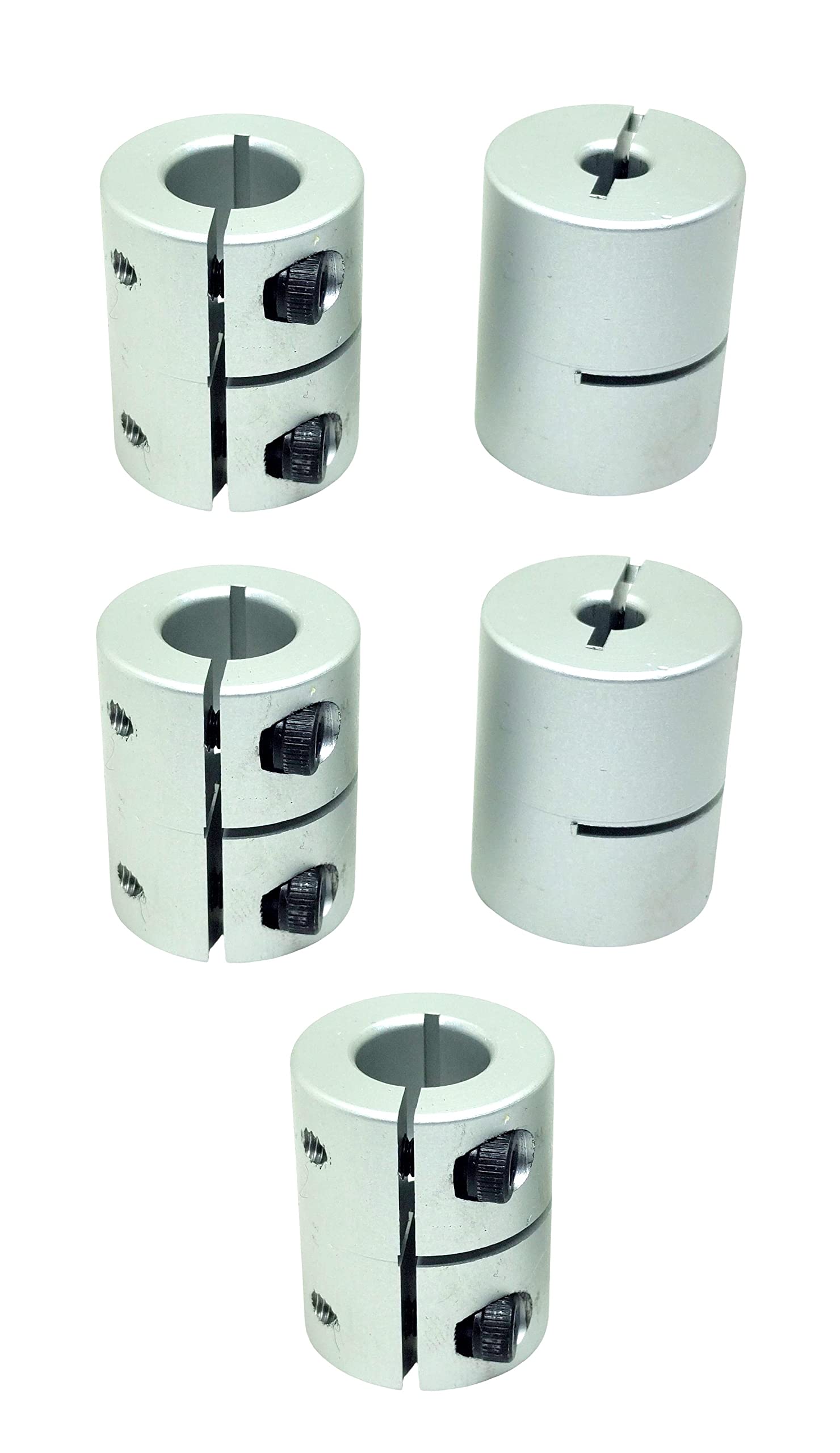 INVENTO 5Pcs 5x10mm Motor Jaw Shaft Coupler Aluminum 5mm to 10mm Rigid Self Centering Coupling for 3D Printer Z Axis Nema 17 Stepper Motor DIY (B0BRVQJG6D) Amazon Price History, Amazon Price Tracker