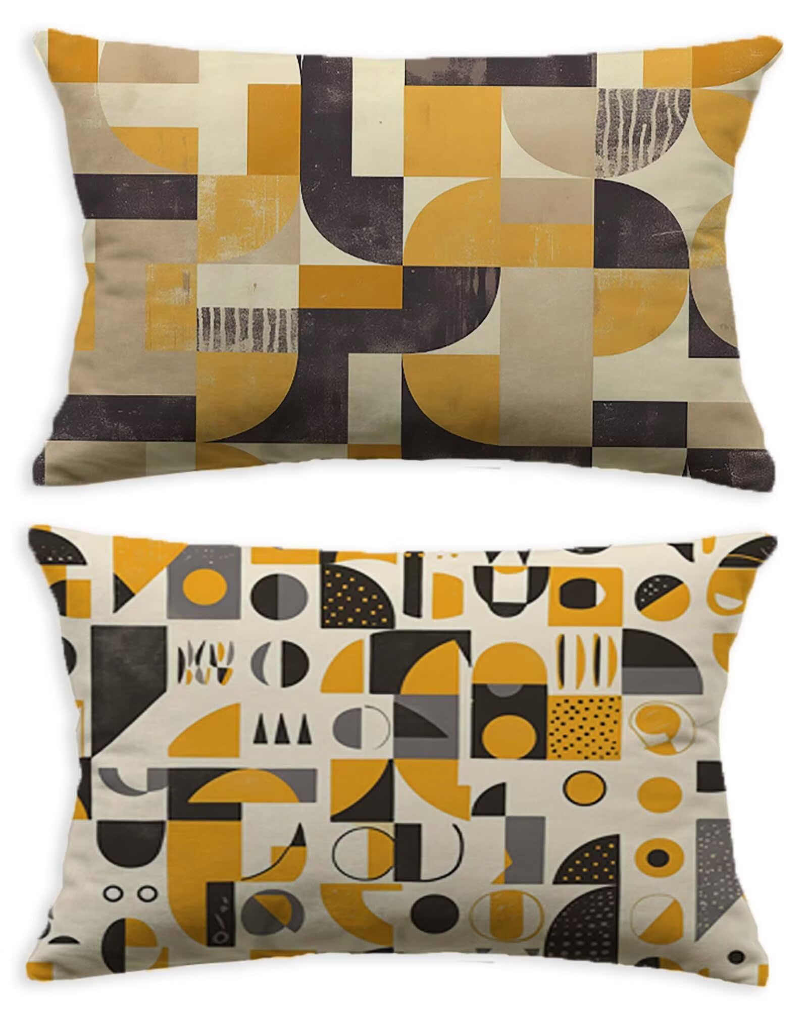 Housse de coussin orange 50x70 taie oreiller rectangulaire velours salon lot de 2 O-203C