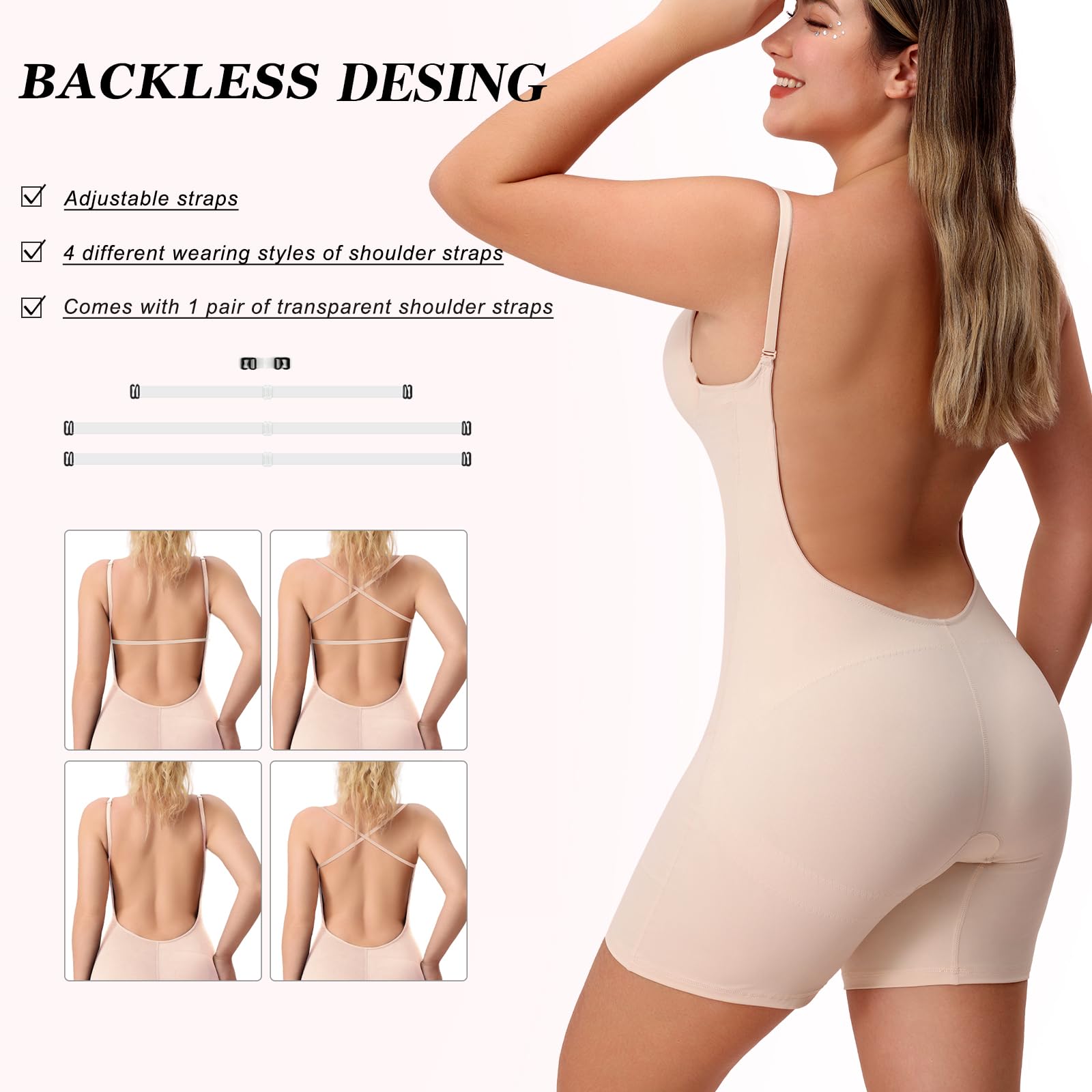 Slimers Kostium formujący figurę Kobiety Shapewear Bodysuits 0062