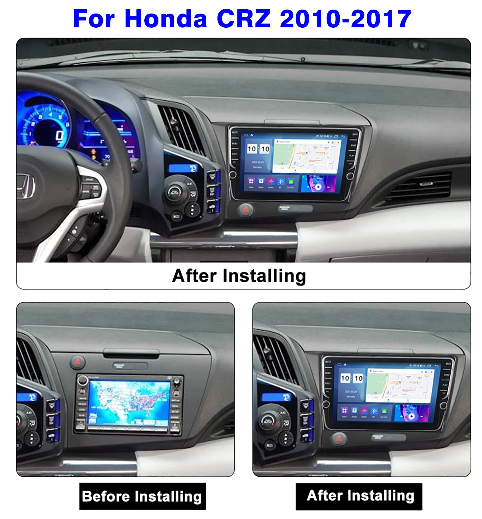 Amazon.com: Charmstep Android 11 for Honda CRZ CR-Z 2010-2017 Car