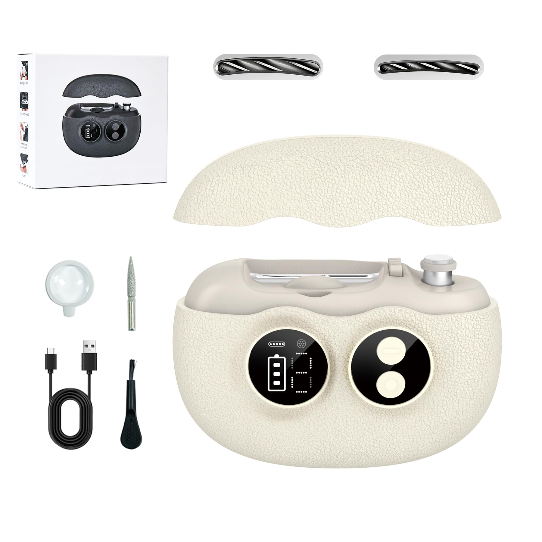 Electric Nail Clippers - A Three-in-one Rechargeable Nail Care System