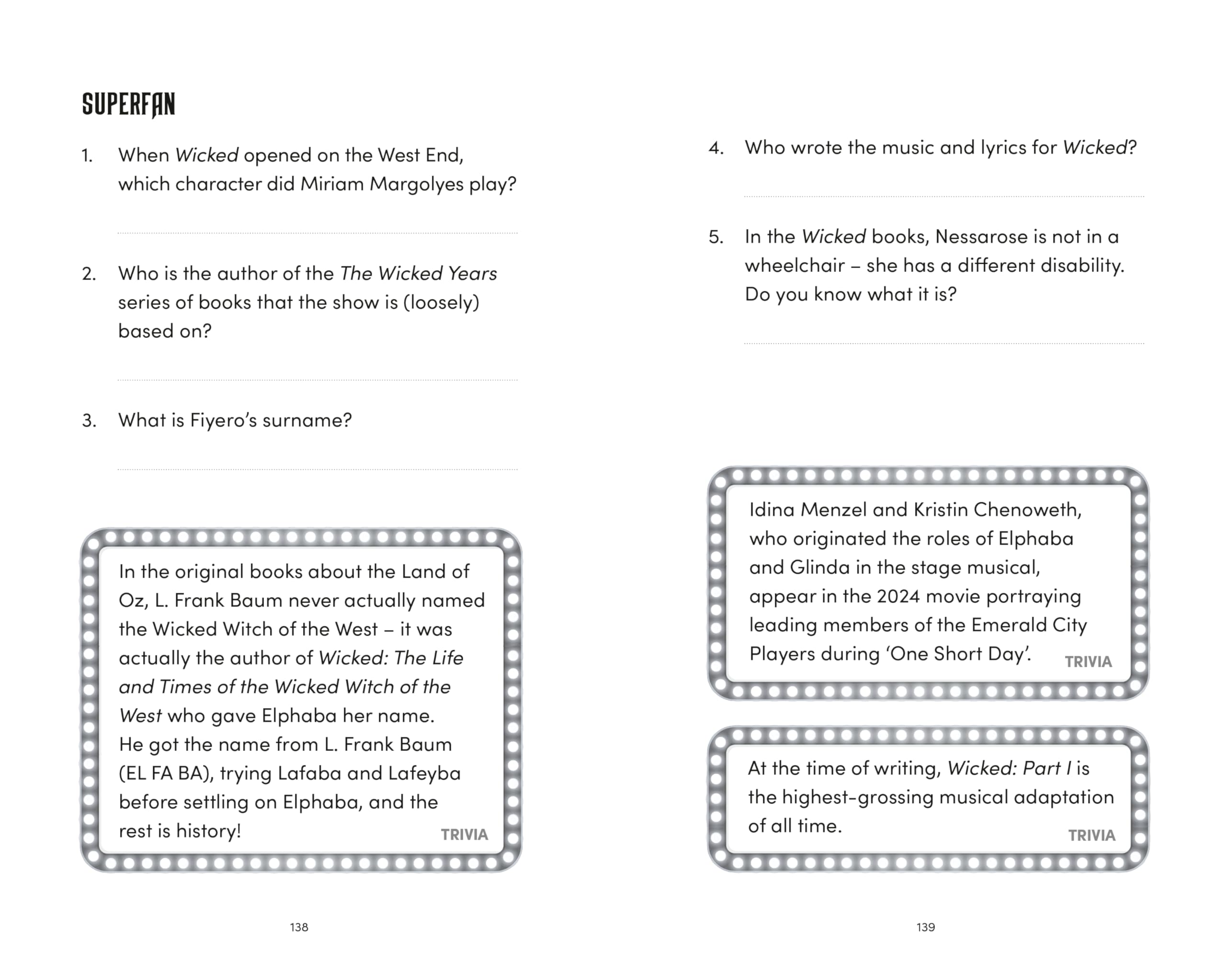Les Quizérables: The Showstopping Musical Trivia Book